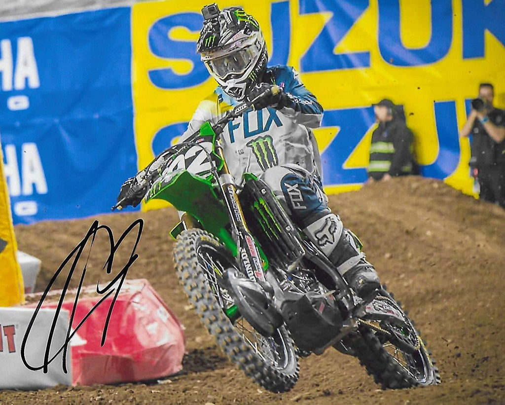 Adam Cianciarulo motocross, supercross signed, autographed 8x10 photo, proof COA