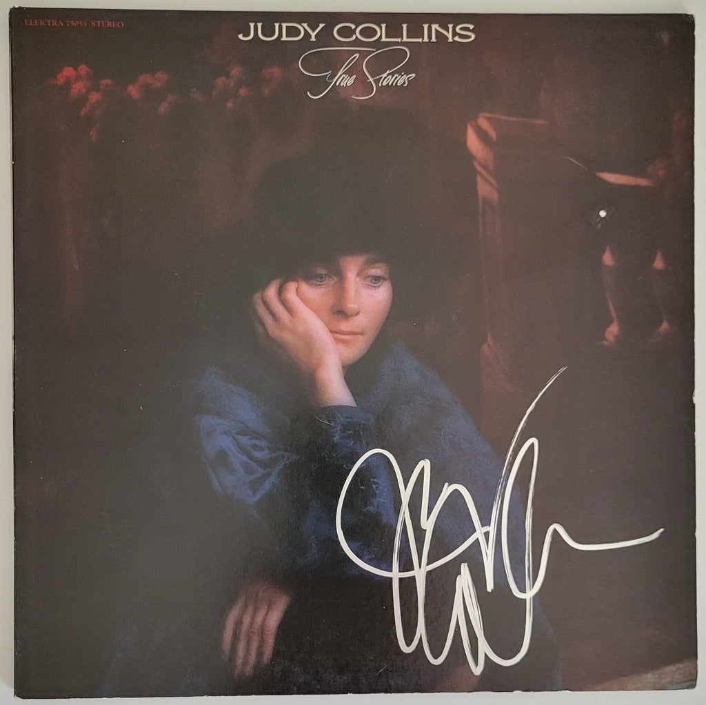 Judy Collins signed True Stories and other Dreams album vinyl record COA proof autographed STAR