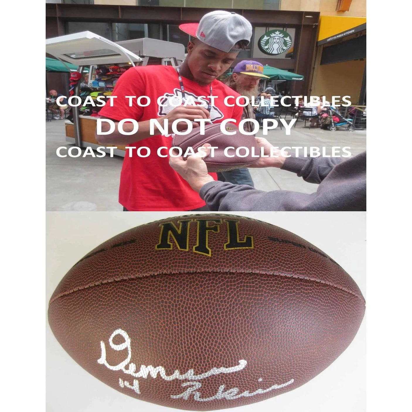 Demarcus Robinson, Kansas City Chiefs, Florida Gators, Signed, Autographed, NFL Football, a COA with the Proof Photo of Demarcus Signing Will Be Included with the Ball