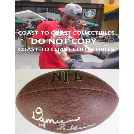 Demarcus Robinson, Kansas City Chiefs, Florida Gators, Signed, Autographed, NFL Football, a COA with the Proof Photo of Demarcus Signing Will Be Included with the Ball