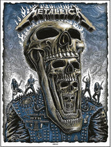 Emek Golan signed Metallica gig poster 8x10 photo COA exact proof autograph STAR