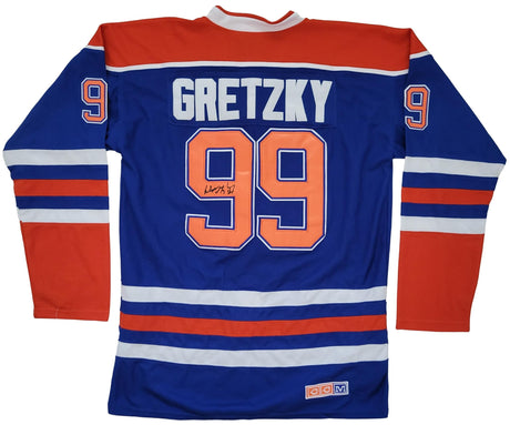 Wayne Gretzky signed Edmonton Oilers Hockey Jersey exact proof COA autographed