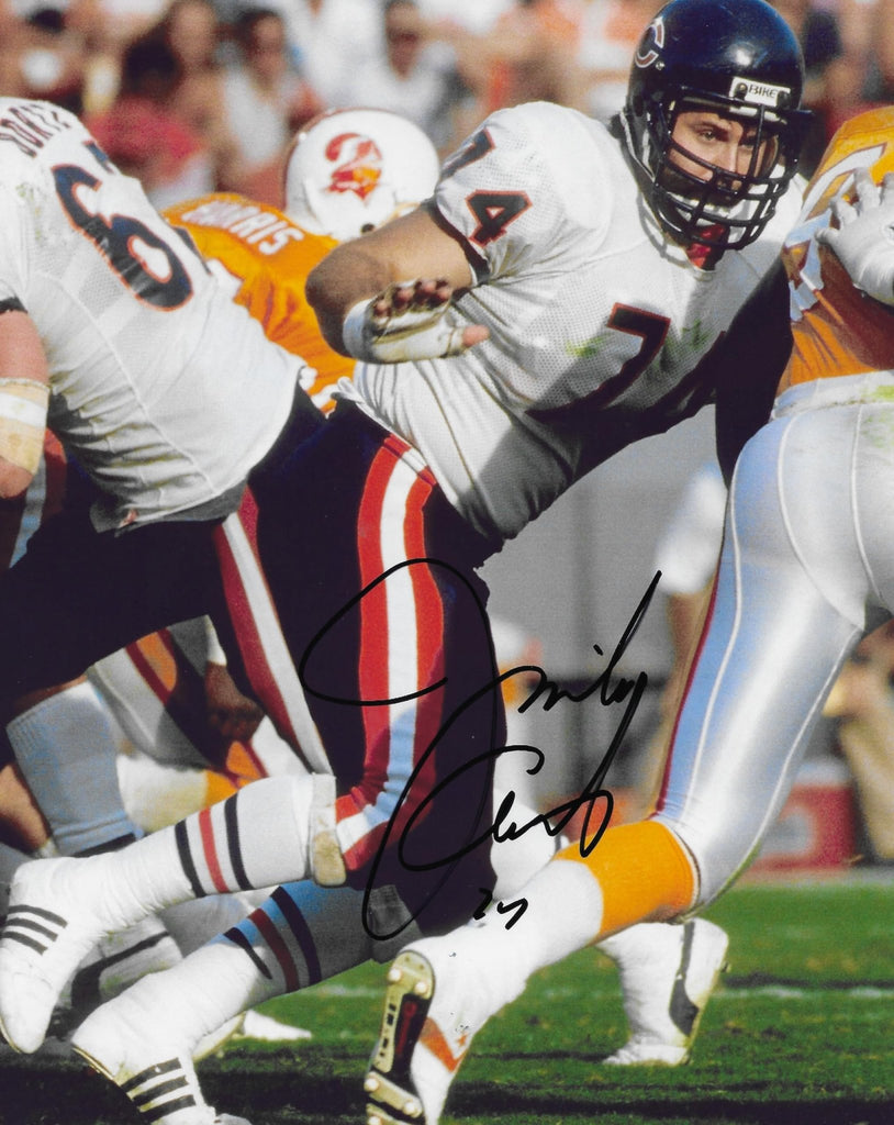Jim Covert HOF signed Chicago Bears football 8x10 Photo proof COA autographed