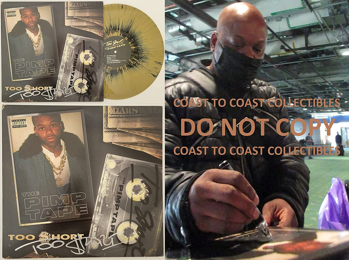 Too Short signed autographed Pimp Tape album vinyl Record COA exact proof STAR