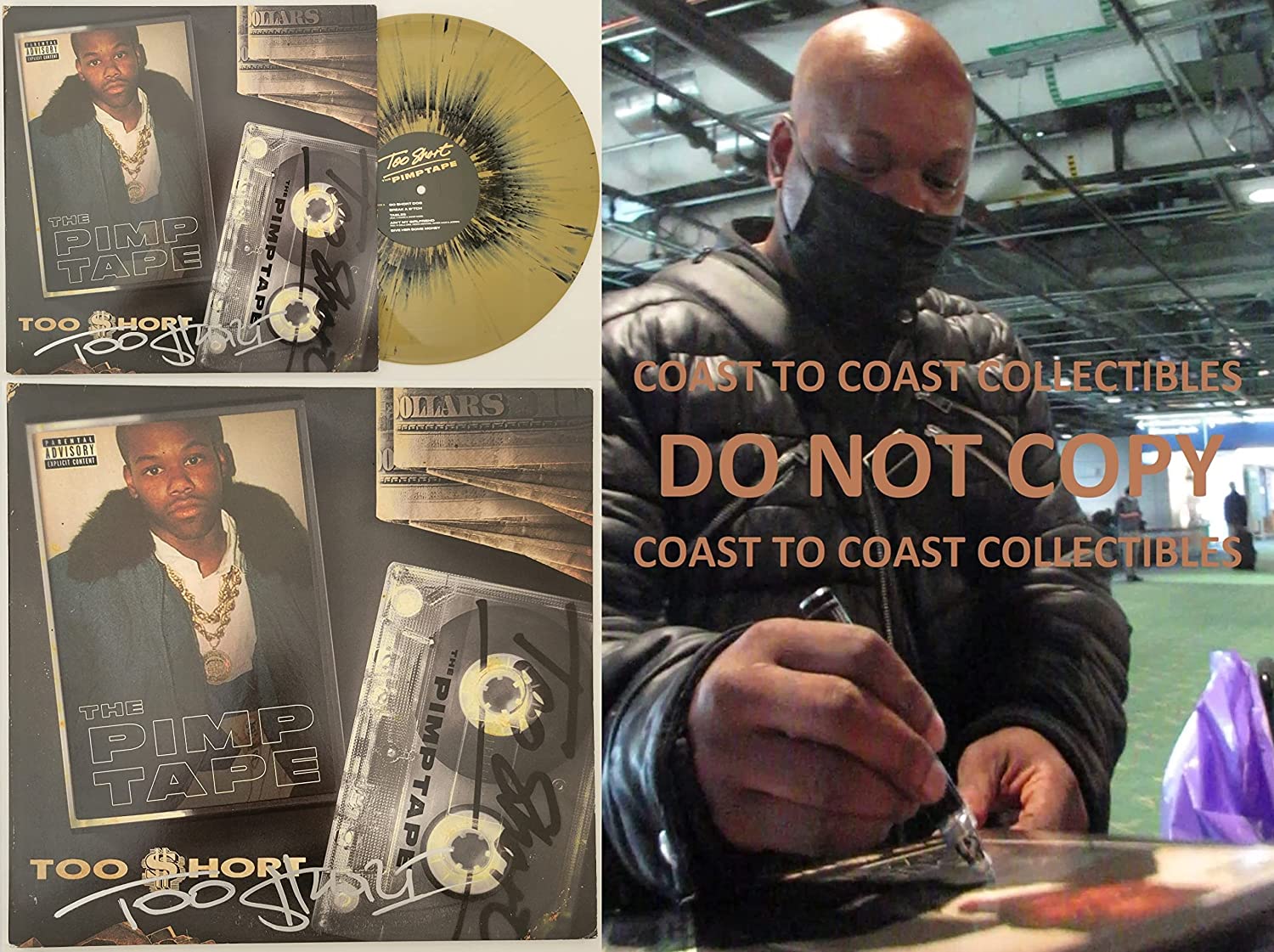 Too Short signed autographed Pimp Tape album vinyl Record COA exact proof STAR