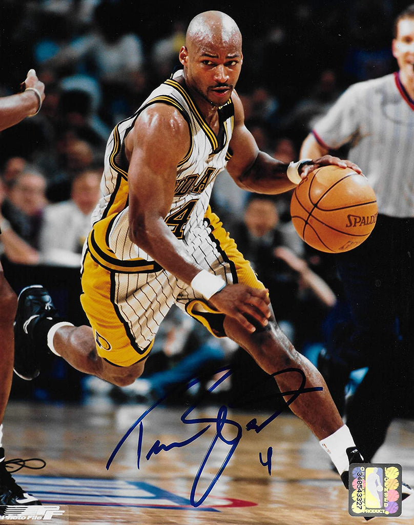 Travis Best Indiana Pacers signed basketball 8x10 photo COA