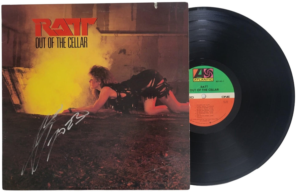 Stephen Pearcy Signed Ratt Out of the Cellar Album Proof COA Autographed Rare Vinyl Record