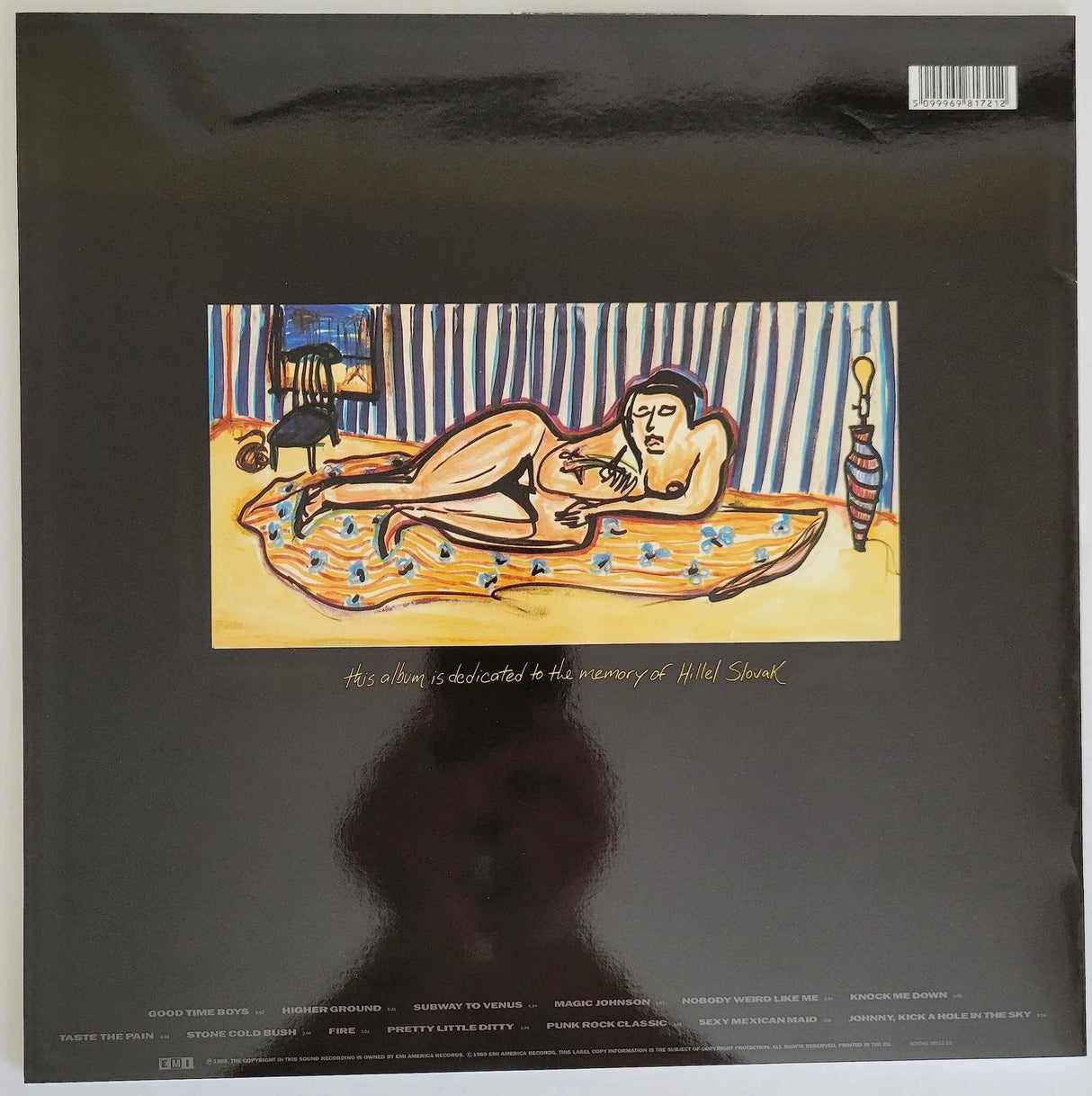 Chad Smith signed Red Hot Chili Peppers Mothers Milk album vinyl COA exact proof STAR