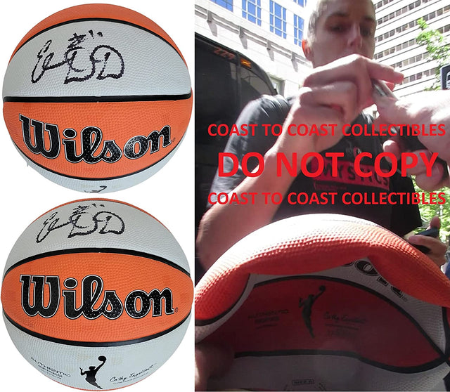 Elena Delle Donne Washington Mystics Chicago Sky signed WNBA basketball proof