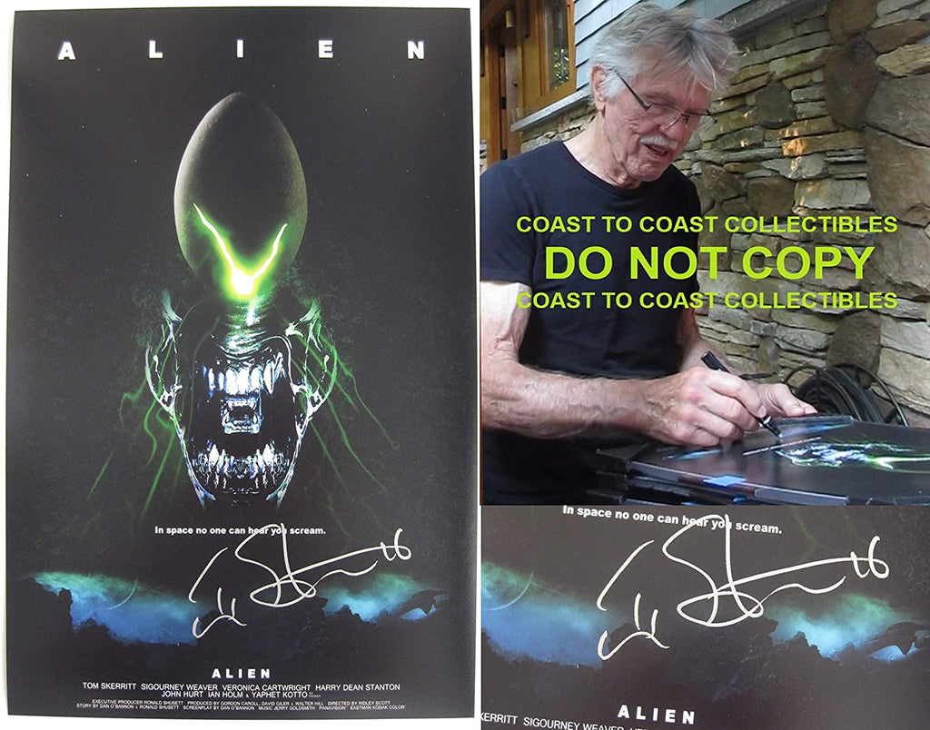 Tom Skerritt signed autographed Alien 12x18 poster photo Dallas COA exact proof STAR
