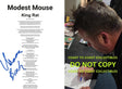 Isaac Brock signed Modest Mouse King Rat Lyrics sheet autograph COA exact Proof STAR
