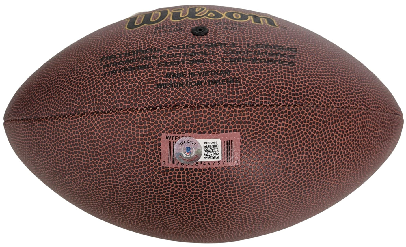 Rocky Bleier Pittsburgh Steelers Notre Dame signed NFL football proof Beckett COA autographed