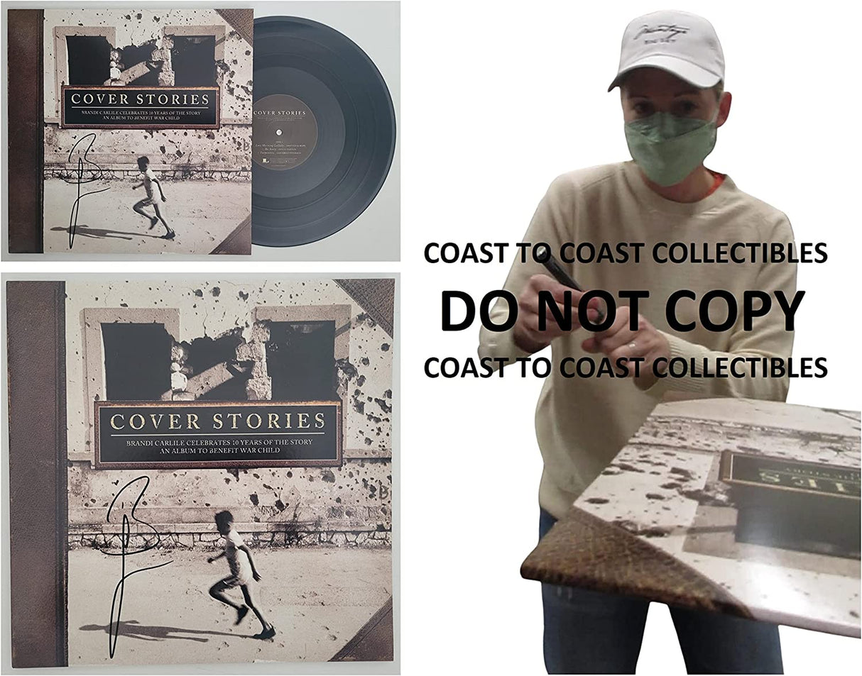 Brandi Carlile signed Cover Stories album vinyl LP COA exact proof autographed Star