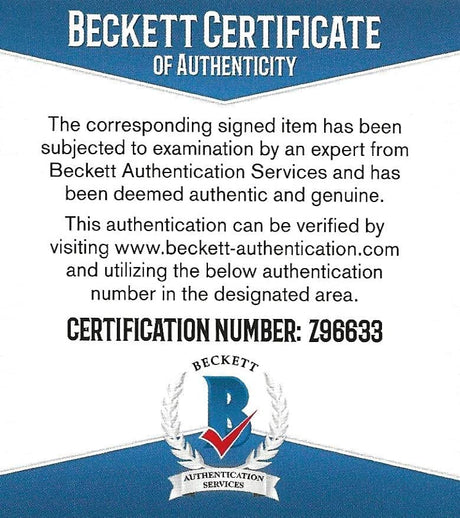 DeMarcus Ware Dallas Cowboys Denver Broncos signed football proof Beckett COA autographed