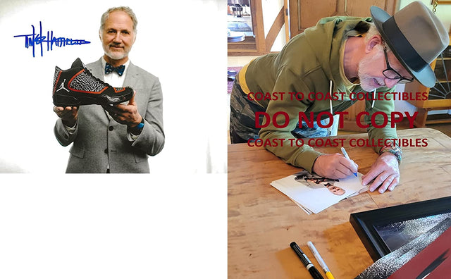 Tinker Hatfield Nike Air Jordan designer signed 8x10 photo COA proof autograph STAR
