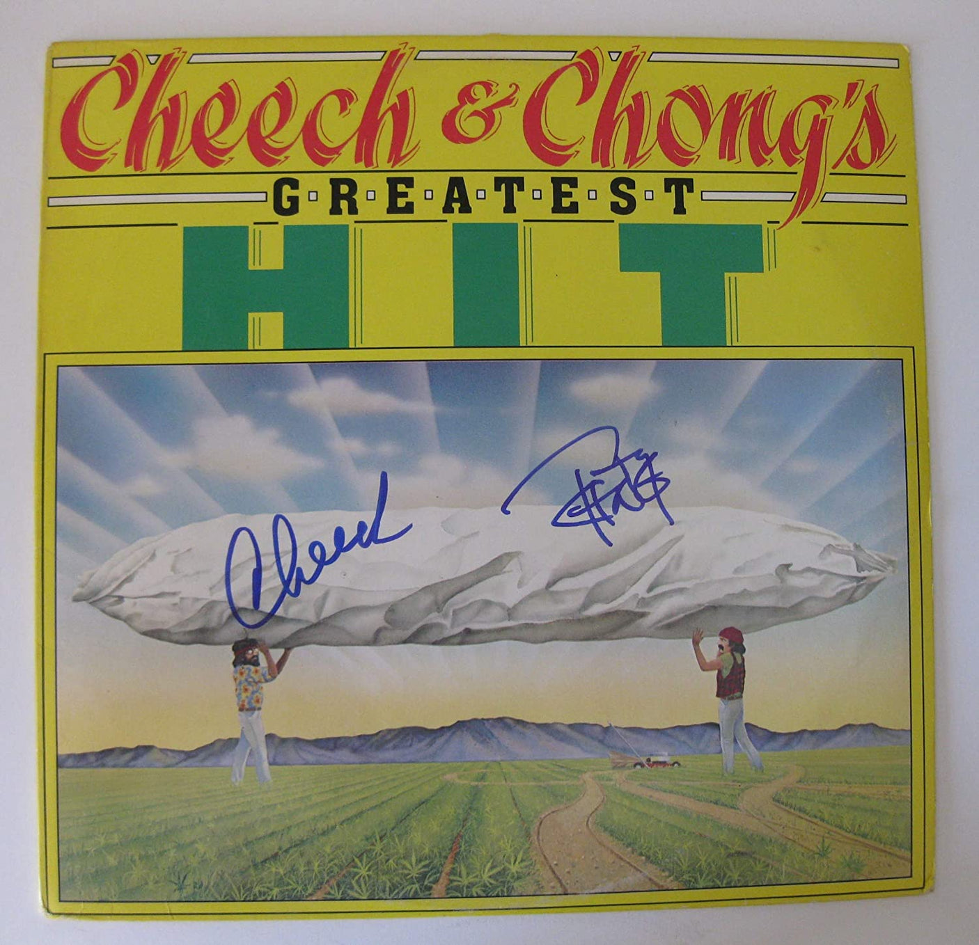 Cheech and Chong signed Greatest Hit album vinyl record exact Proof Beckett COA autograph STAR