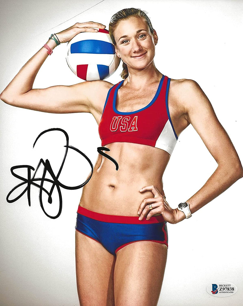 Kerri Walsh Jennings USA Beach Volleyball player signed autographed 8x10 photo proof Beckett COA