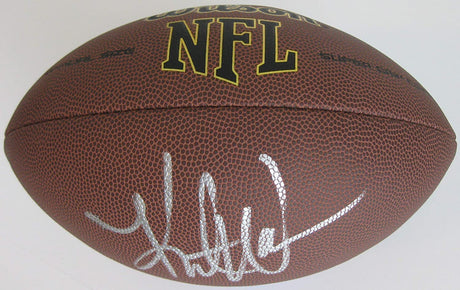 Kurt Warner Arizona Cardinals St Louis Rams signed football Proof Beckett COA autographed