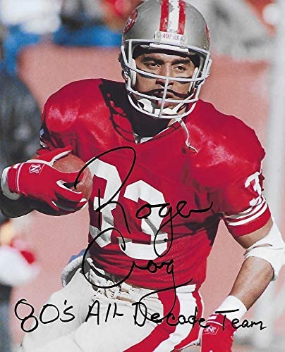 Roger Craig San Francisco 49ers signed autographed football 8x10 Photo proof COA.