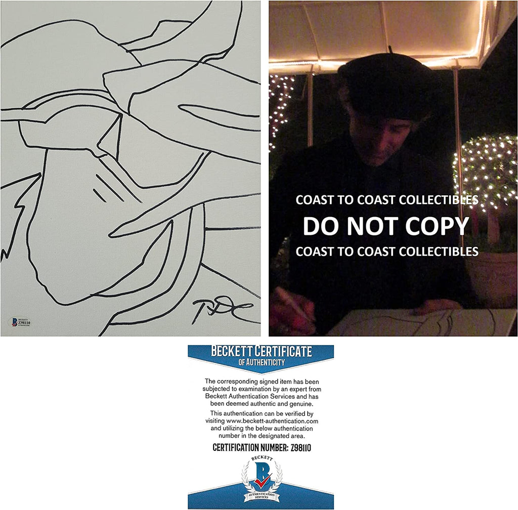 Todd Diciurcio signed 11x14 original sketch,exact Proof Beckett COA autographed STAR