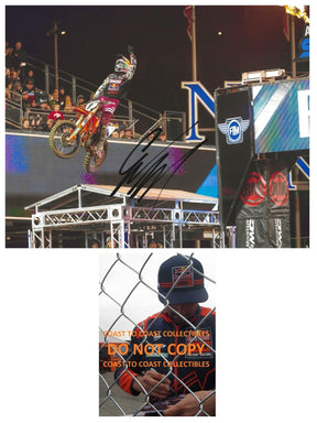 Cooper Webb Signed 8x10 Photo COA Proof Autographed Supercross Motocross..