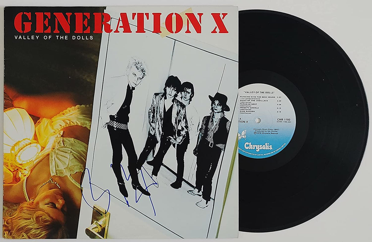 Billy Idol signed autographed Generation X Valley of the Dolls album vinyl proof Beckett COA STAR