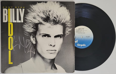 Billy Idol signed Don't Stop album vinyl LP COA exact proof autographed STAR
