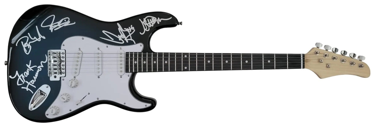 Tesla Jeff Keith,Frank Hannon,Brian Wheat signed full size Electric Guitar proof COA STAR