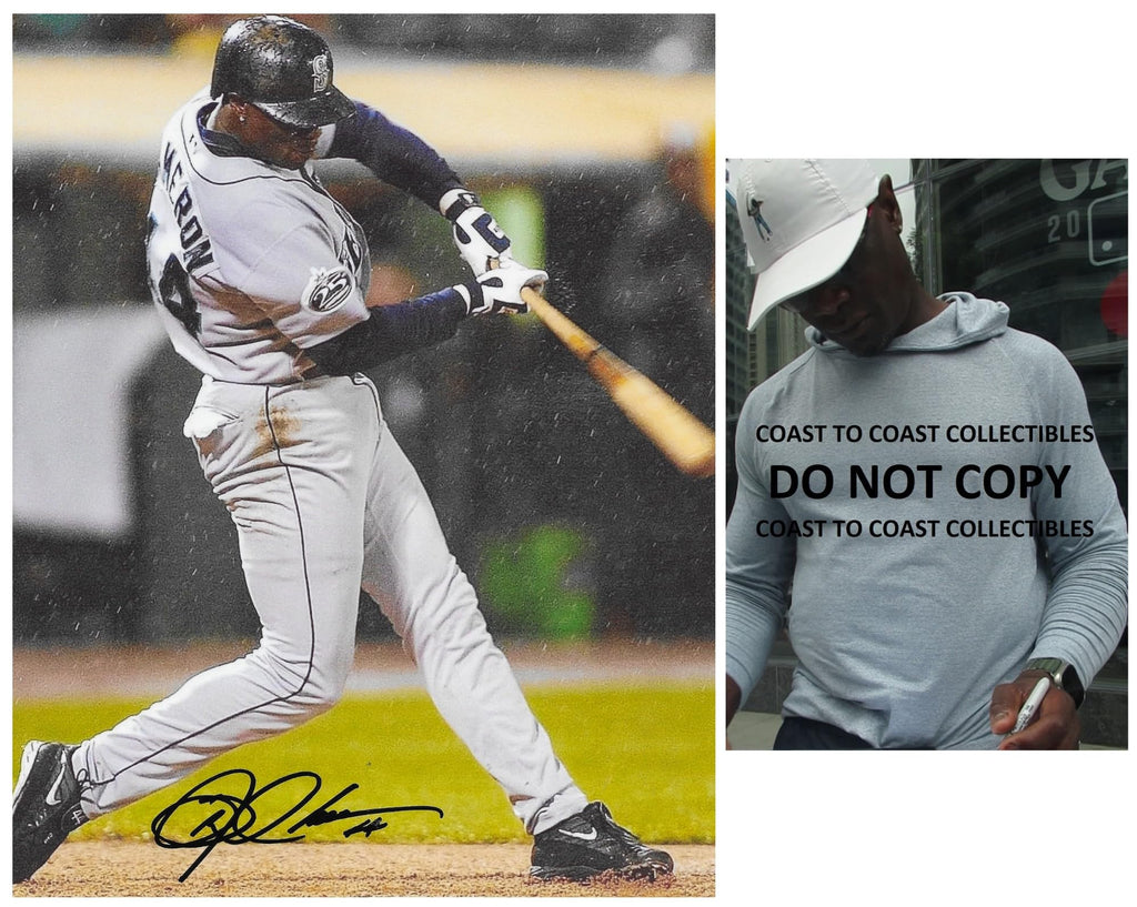 Mike Cameron signed Seattle Mariners baseball 8x10 Photo proof COA autographed.