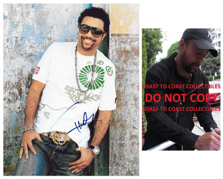 Shaggy Reggae Rapper Mr Boombastic signed 8x10 photo proof COA autographed. STAR
