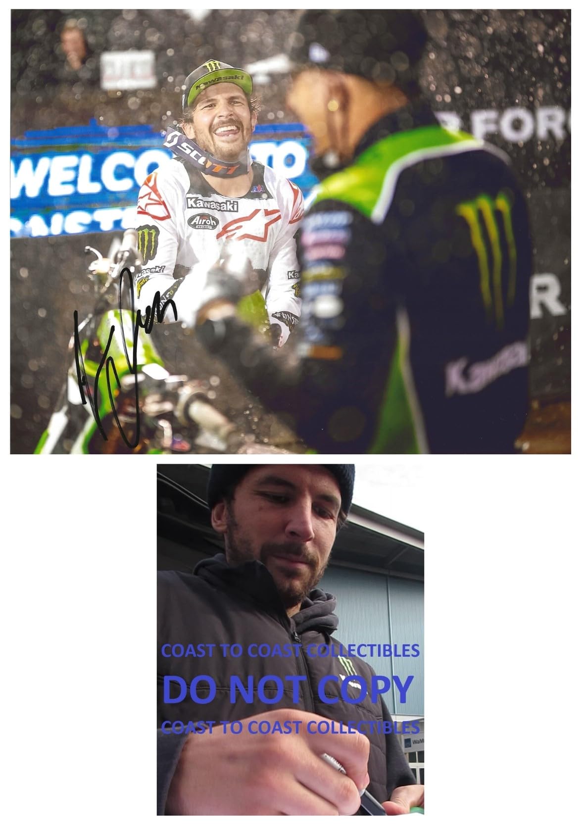 Jason Anderson motocross supercross signed 8x10 photo COA proof autographed