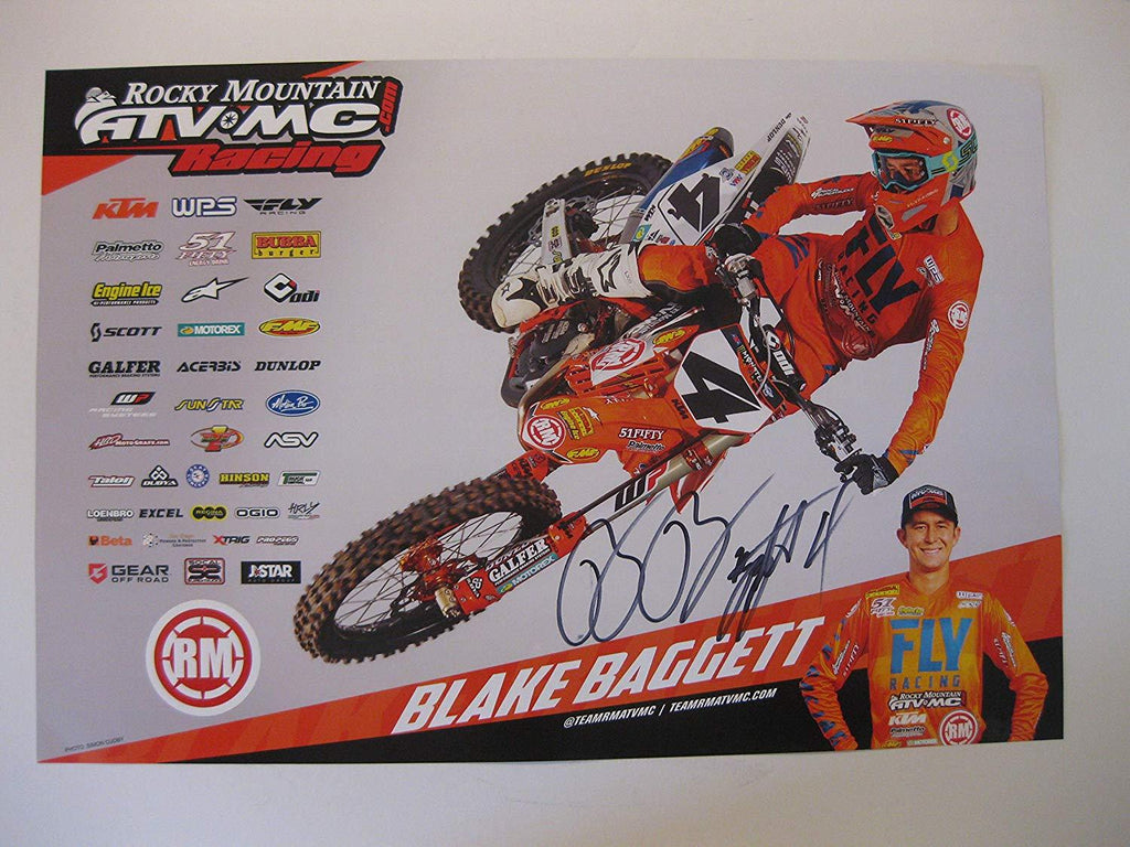 Blake Baggett, Supercross, Motocross, signed, autographed, 12x18 Poster, COA will be included=