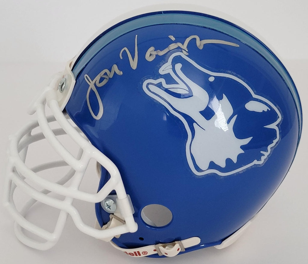 Jon Voight Signed Varsity Blues Texas Coyotes Mini Helmet Proof COA Bud Kilmer STAR