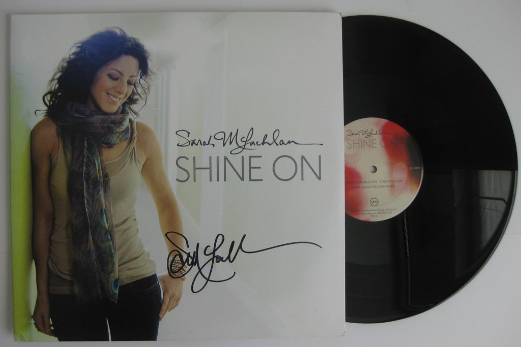 Sarah McLachlan autographed Shine On Album vinyl record exact Proof Beckett COA STAR