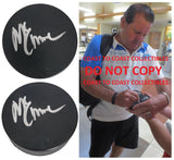 Mike Eruzione USA gold 1980 winter Olympics signed Hockey Puck proof COA