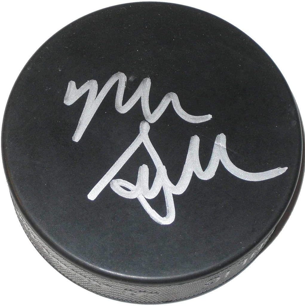 Mike Sullivan Pittsburgh Penguins signed Hockey Puck proof Beckett COA autographed