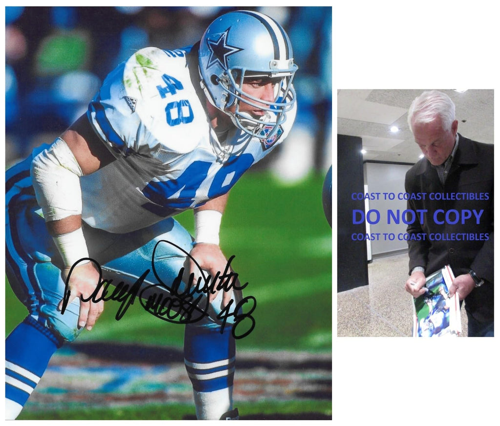 Daryl Johnston Signed Dallas Cowboys Football 8x10 Photo proof COA autographed..