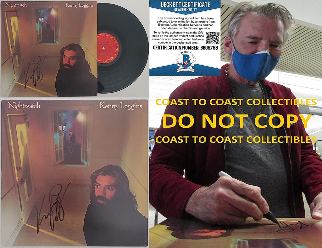 Kenny Loggins signed autographed Nightwatch album vinyl record proof Beckett COA STAR