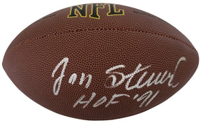 Jan Stenerud Signed Football Proof COA Autographed Kansas City Chiefs Packers