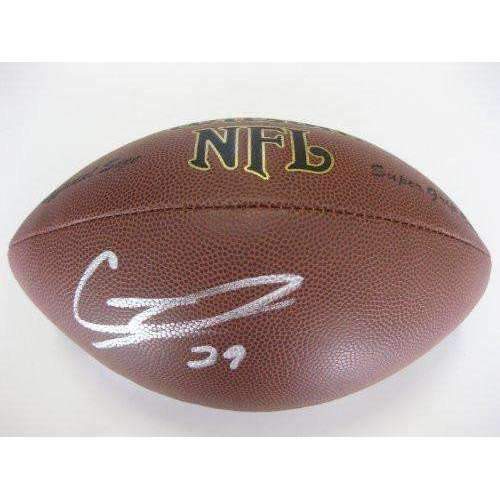 Chester Taylor Minnesota Vikings, Chicago Bears signed, autographed NFL football - Proof and COA