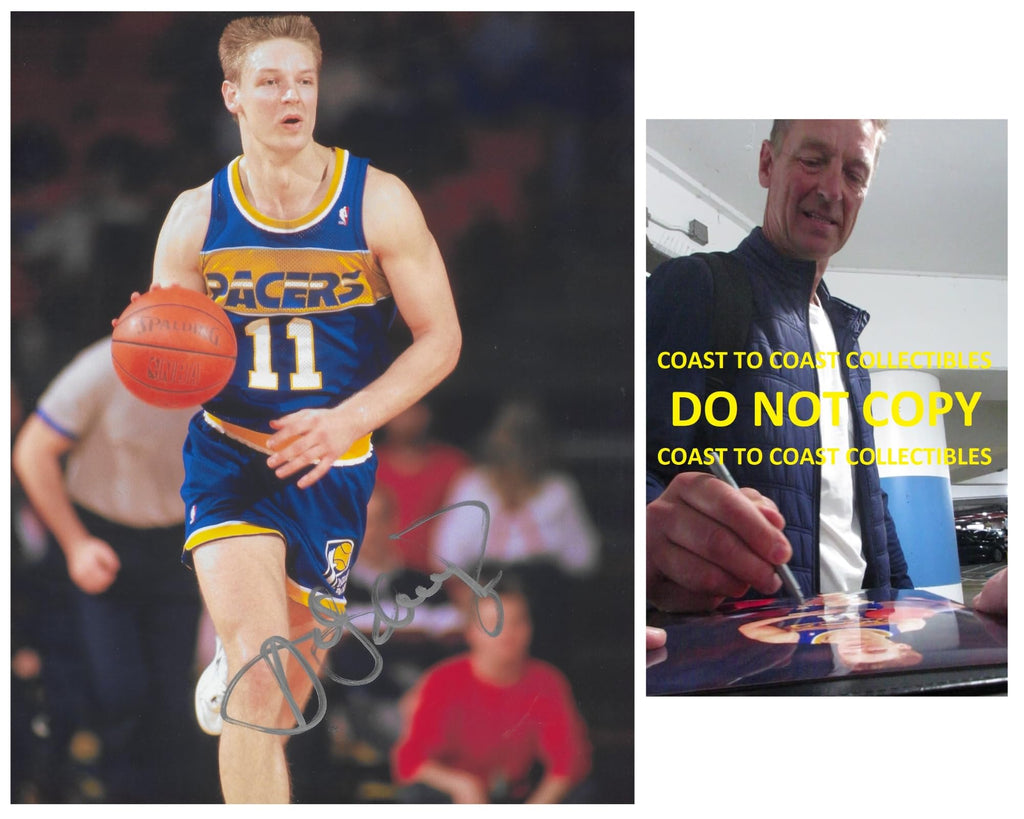 Detlef Schrempf signed Indiana Pacers 8x10 Basketball photo COA Proof autographed