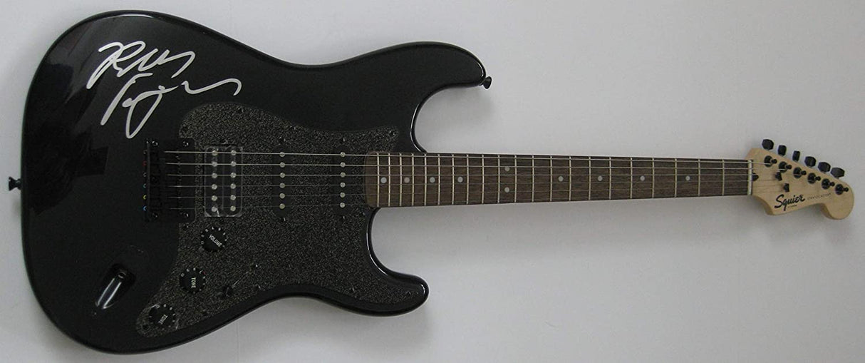 Robby Krieger The Doors signed Fender Squier electric guitar exact Proof Beckett COA star autograph