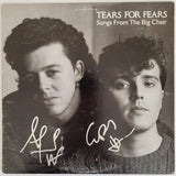 Smith & Orzabal signed Tears for Fear Songs from the Big Chair album COA proof STAR.