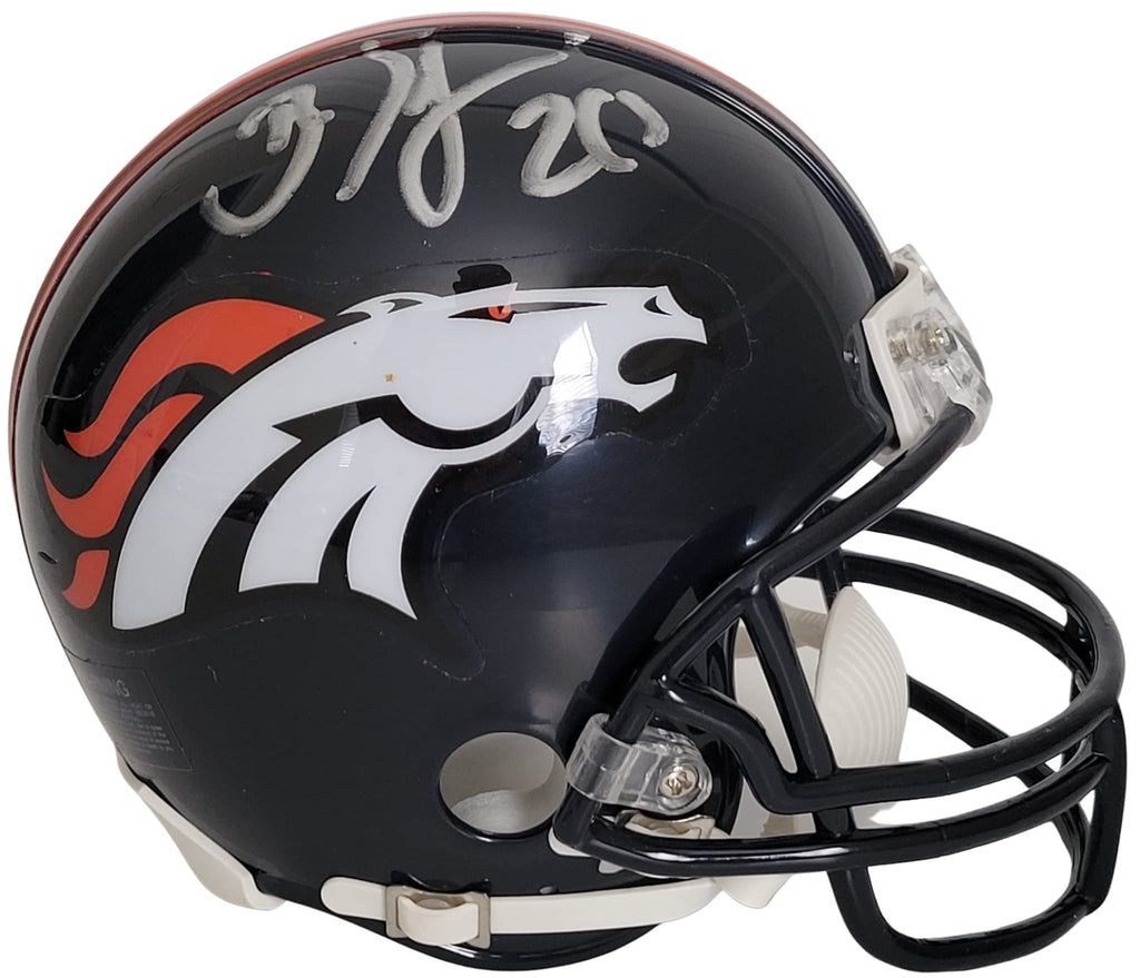 Brian Dawkins signed Denver Broncos mini football helmet autographed COA proof