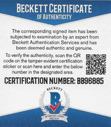 Warren Moon Seahawks Oilers Chiefs signed NFL football proof Beckett COA autograph