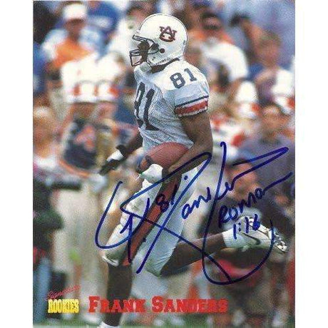 FRANK SANDERS,ARIZONA CARDINALS,AUBURN TIGERS,SIGNED,AUTOGRAPHED,8X10 PHOTO,COA, RARE HARD PHOTO TO FIND
