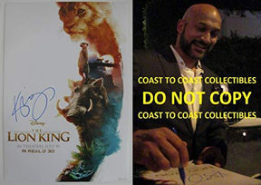 Keegan Micheal Key signed,autographed 12x18 The Lion King photo,poster,proof COA, STAR
