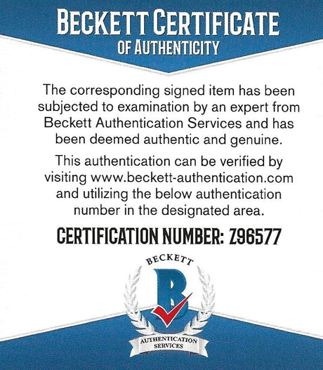 Kurt Warner Arizona Cardinals St Louis Rams signed football Proof Beckett COA autographed