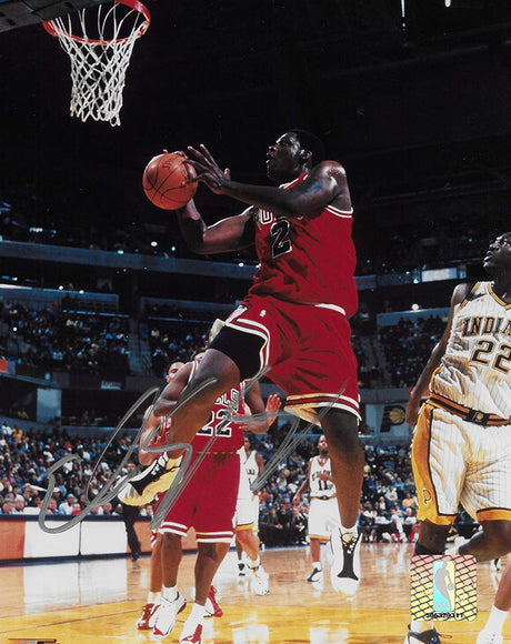 Eddy Curry signed Chicago Bulls basketball 8x10 photo COA.