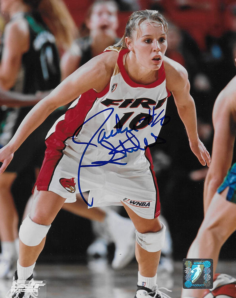 Jackie Stiles Portland Fire signed WNBA basketball 8x10 photo COA